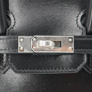 Kohum25cm Birkin Sellier Black Box Calf Leather PHW